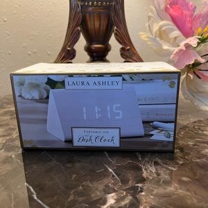 Laura Ashley Portable Led Desk Clock.!
